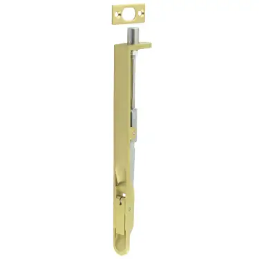 Click Here To Enlarge This Photo Of JSS51RPVD Frelan Hardware Polished Brass &lpar;SS&rpar; Lever Action Flush Bolt 203mm x 20mm Radius Forend