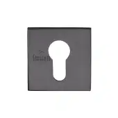 5M-4049-Q-153 M&period;Marcus Sorrento Euro Profile Escutcheon on Square Rose Matt Black