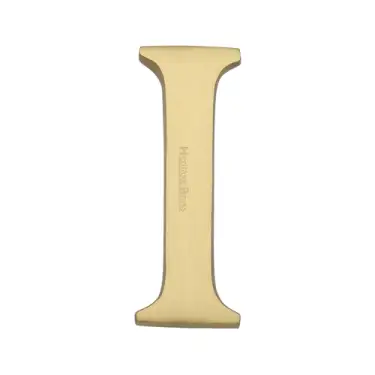 Click Here To Enlarge This Photo Of C1565 2 I-SB Heritage Brass Alphabet I Pin Fix 51mm &lpar;2"&rpar; Satin Brass Finish