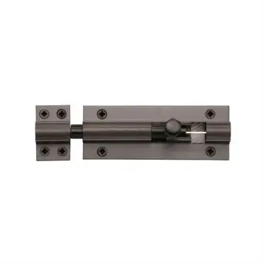 Click Here To Enlarge This Photo Of C1582 4-MB Heritage Brass Door Bolt Straight 4 x 1&period;25 Matt Bronze finish