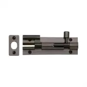C1592 4-MB Heritage Brass Door Bolt Necked 4" x 1&period;25" Matt Bronze finish