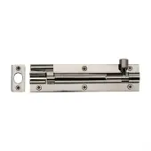 C1592 6-PNF Heritage Brass Door Bolt Necked 6 x 1&period;25 Polished Nickel finish