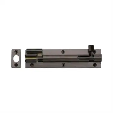 Click Here To Enlarge This Photo Of C1594 6-MB Heritage Brass Door Bolt Necked 6" x 1&period;5" Matt Bronze finish