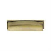 C2765 96-AT Heritage Brass Drawer Pull Shropshire Design 76&sol;96mm ctc Antique Brass Finish
