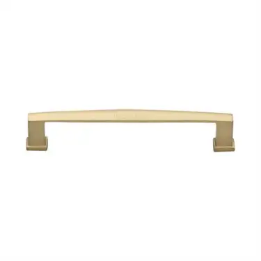 Click Here To Enlarge This Photo Of C4384 152-SB Heritage Brass Cabinet Pull Vintage Design 152mm ctc Satin Brass Finish