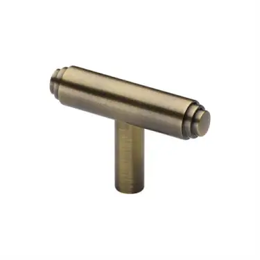 Click Here To Enlarge This Photo Of C4445-AT Heritage Brass Cabinet Knob Stepped T-Bar Design 45mm Antique Brass finish