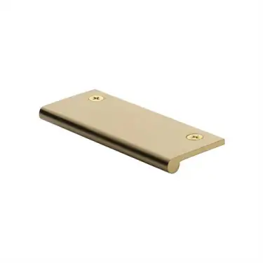 Click Here To Enlarge This Photo Of EP100-38-SB Heritage Brass EP Edge Pull Cabinet Handle 100mm Satin Brass finish