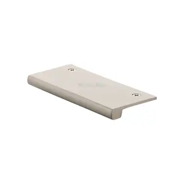 Click Here To Enlarge This Photo Of EPT100-38-SN Heritage Brass EPT Edge Pull Cabinet Handle 100mm Satin Nickel finish