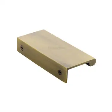 Click Here To Enlarge This Photo Of EPTR100-44-AT Heritage Brass EPTR Edge Pull Cabinet Handle 100mm Antique Brass finish