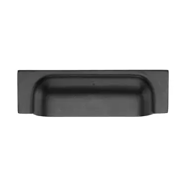 Click Here To Enlarge This Photo Of FB1720 76-96 M&period;Marcus Matt Black Rustic Iron Cabinet Pull Military Design 76&sol;96mm