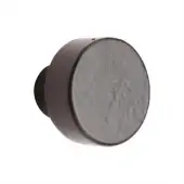 FB3880 30 M&period;Marcus Matt Black Rustic Iron The Cabinet Knob Helios Design 30mm Black Iron