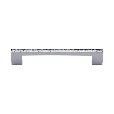 Click Here To Enlarge This Photo Of HAM0337 160-PC Heritage Brass Cabinet Pull Metro Hammered Design 160mm ctc Polished Chrome Finish