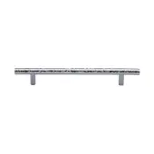 HAM0361 128-PC Heritage Brass Cabinet Pull T-Bar Hammered Design 128mm ctc Polished Chrome Finish