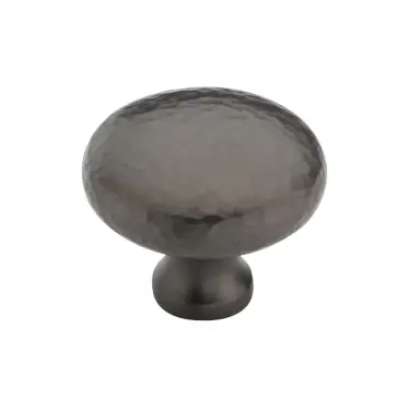 Click Here To Enlarge This Photo Of HAM113 32-MB Heritage Brass Cabinet Knob Victorian Round Hammered Design 32mm Matt Bronze finish