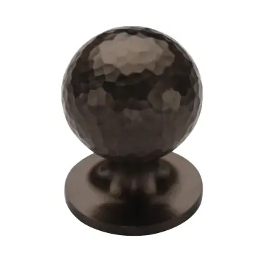 Click Here To Enlarge This Photo Of HAM8321 38-MB Heritage Brass Cabinet Knob Ball Hammered Design 38mm Matt Bronze finish