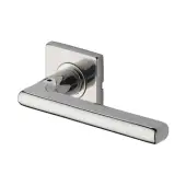 SS-SQ-182-P M&period;Marcus 'Steel Line' Apollo Lever on Square Rose Polished Stainless Steel Finish