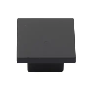 Click Here To Enlarge This Photo Of TK1254-040-SBK M&period;Marcus Classic Square Cabinet Knob Matt Black Silk Touch Finish 40mm
