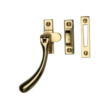 Click Here To Enlarge This Photo Of V1008 MP&sol;HP-ULB Heritage Brass Casement Window Fastener Ball Design Unlacquered Brass finish
