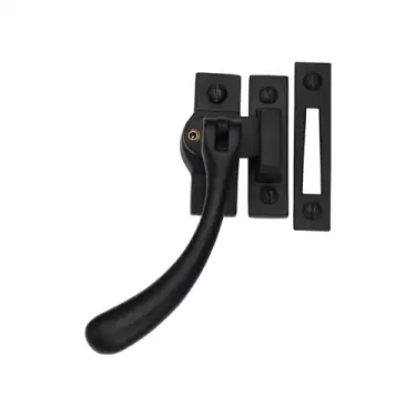 Click Here To Enlarge This Photo Of V1008L MP&sol;HP-BKMT Heritage Brass Lockable Casement Window Fastener Ball Design Matt Black Finish