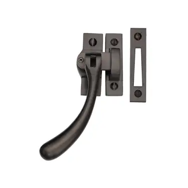 Click Here To Enlarge This Photo Of V1008L MP&sol;HP-MB Heritage Brass Lockable Casement Window Fastener Ball Design  Matt Bronze Finish