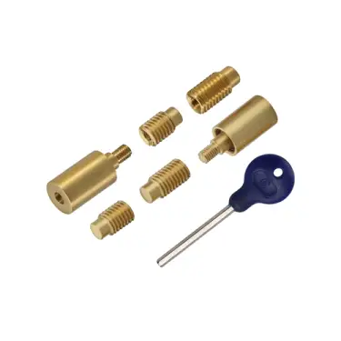 Click Here To Enlarge This Photo Of V1108-SB Heritage Brass Sash Window Stop &lpar;pair&rpar; with key Satin Brass