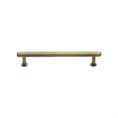 V4423 128-AT Heritage Brass Cabinet Pull Hexagon Design with 16mm Rose 128mm ctc Antique Brass finish