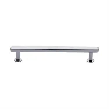 Click Here To Enlarge This Photo Of V4423 160-PC Heritage Brass Cabinet Pull Hexagon Design with 16mm Rose 160mm ctc Polished Chrome finish