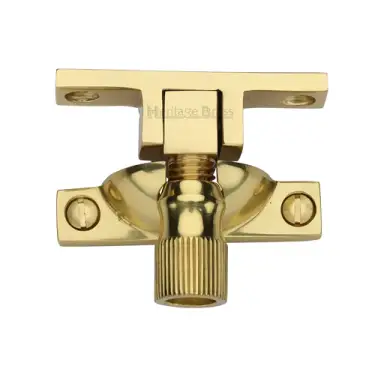 Click Here To Enlarge This Photo Of V2054-ULB Heritage Brass Narrow Brighton Sash Fastener Unlacquered Brass finish