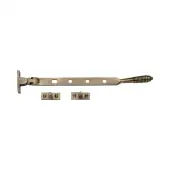 V892 10-AT Heritage Brass Casement Window Stay Reeded Design 10" Antique Brass finish
