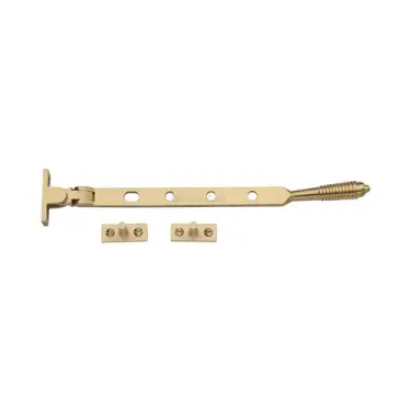 Click Here To Enlarge This Photo Of V892 12-SB Heritage Brass Casement Window Stay Reeded Design 12" Satin Brass finish