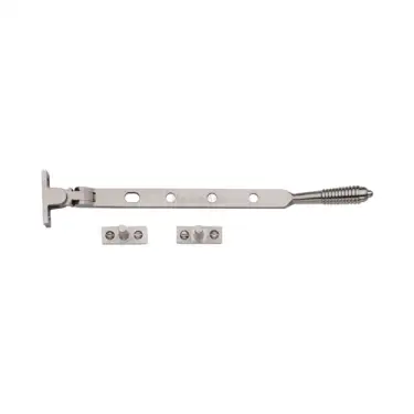 Click Here To Enlarge This Photo Of V892 12-SN Heritage Brass Casement Window Stay Reeded Design 12" Satin Nickel finish