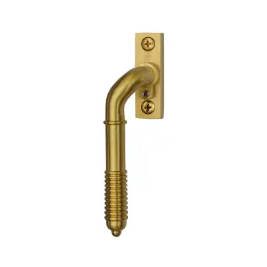 Click Here To Enlarge This Photo Of V895L LH-SB Heritage Brass Lockable Espagnolette Left Handed Reeded Design Satin Brass finish