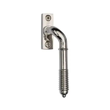 Click Here To Enlarge This Photo Of V895L RH-PNF Heritage Brass Lockable Reeded Espagnolette Right Handed Polished Nickel finish