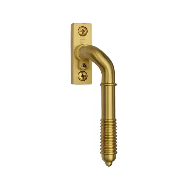 Click Here To Enlarge This Photo Of V895L RH-SB Heritage Brass Lockable Reeded Espagnolette Right Handed Satin Brass finish