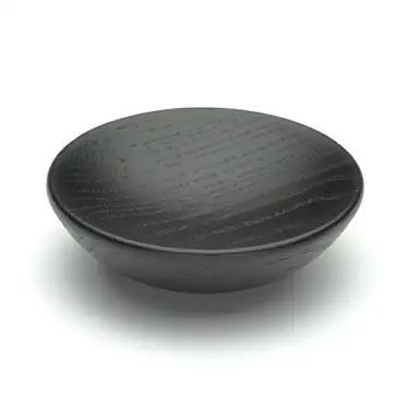 Click Here To Enlarge This Photo Of W4328-65-ASH M&period;Marcus Wooden Cabinet Knob Bowl Design 65mm Black Ash Finish