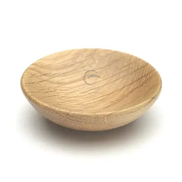 Click Here To Enlarge This Photo Of W4328-65-OAK M&period;Marcus Wooden Cabinet Knob Bowl Design 65mm Oak Finish