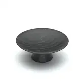 W4343-50-ASH M&period;Marcus Wooden Cabinet Knob Olympia Design 50mm Black Ash Finish