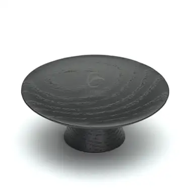Click Here To Enlarge This Photo Of W4343-65-ASH M&period;Marcus Wooden Cabinet Knob Olympia Design 65mm Black Ash Finish