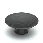 W4343-65-ASH M&period;Marcus Wooden Cabinet Knob Olympia Design 65mm Black Ash Finish