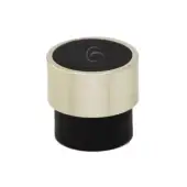 W4370-26-ASH M&period;Marcus Wooden Cabinet Knob Radio Design 26mm Black Ash Finish