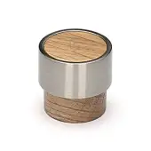 W4370-26-OAK M&period;Marcus Wooden Cabinet Knob Radio Design 26mm Oak Finish