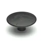 W4466-48-ASH M&period;Marcus Wooden Cabinet Knob Split Design 48mm Black Ash Finish