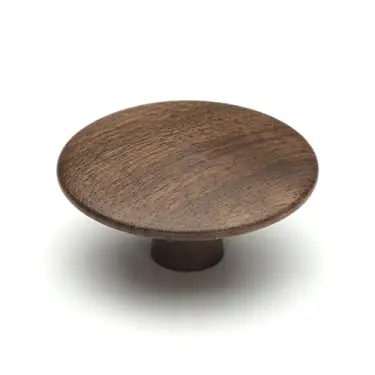 Click Here To Enlarge This Photo Of W4466-48-WAL M&period;Marcus Wooden Cabinet Knob Split Design 48mm Walnut Finish