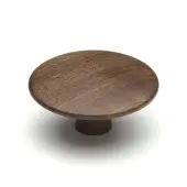 W4466-48-WAL M&period;Marcus Wooden Cabinet Knob Split Design 48mm Walnut Finish
