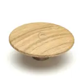 W4466-64-OAK M&period;Marcus Wooden Cabinet Knob Split Design 64mm Oak Finish