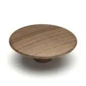 W4466-64-WAL M&period;Marcus Wooden Cabinet Knob Split Design 64mm Walnut Finish