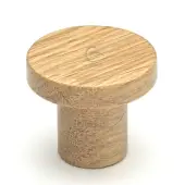 W4470-48-OAK M&period;Marcus Wooden Cabinet Knob Circum Design 48mm Oak Finish