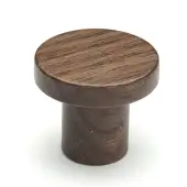 W4470-48-WAL M&period;Marcus Wooden Cabinet Knob Circum Design 48mm Walnut Finish