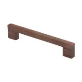 W7490-160-WAL M&period;Marcus Wooden Cabinet Pull Handle Urban Design 160mm Walnut Finish
