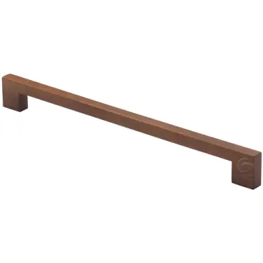 Click Here To Enlarge This Photo Of W7490-288-WAL M&period;Marcus Wooden Cabinet Pull Handle Urban Design 288mm Walnut Finish